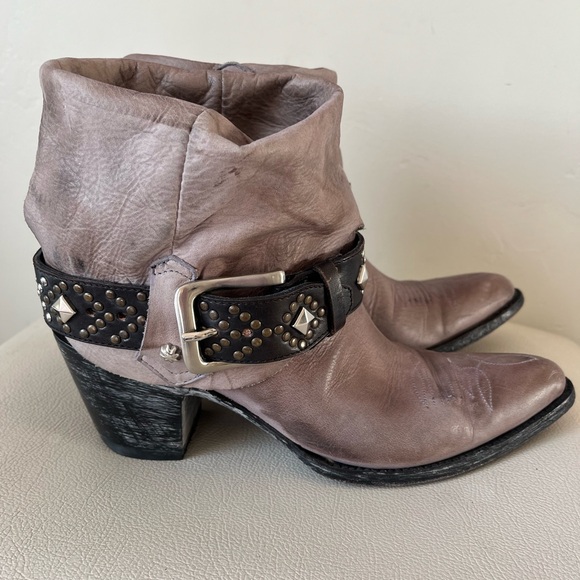 Old Gringo Studded Buckles Western Torero Leather Boots Women’s Size 8 - Picture 3 of 11